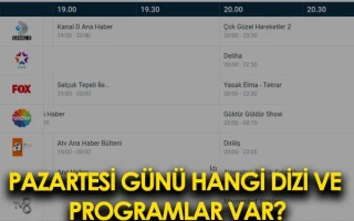 Pazartesi Günü Hangi Dizi ve Programlar Var? Pazartesi 2022 Yayın Akışı
