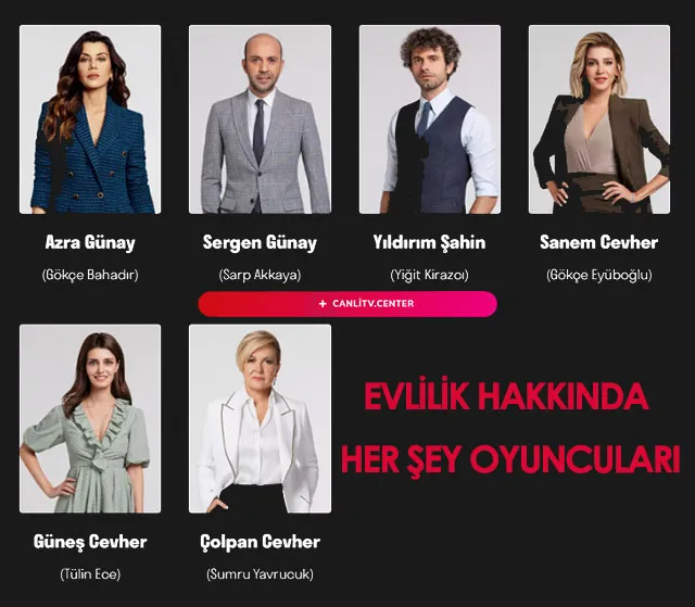 evlilik hakkinda her sey oyunculari
