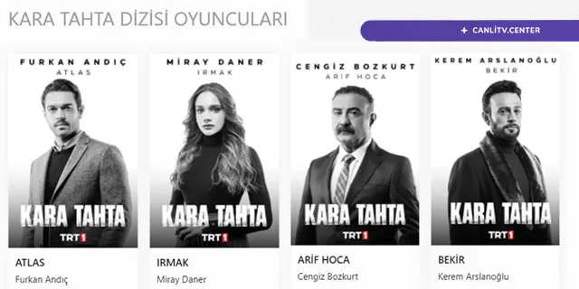 kara tahta dizisi oyuncuları